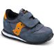 Saucony Baby Jazz Hook & Loop Kids' Sneakers Grey / Orange | Canada 710ILHS